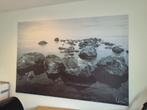 foto op canvas ikea strand/rotsen 140 x 200 cm, Ophalen, 125 cm of meer, Zo goed als nieuw, Foto of Poster