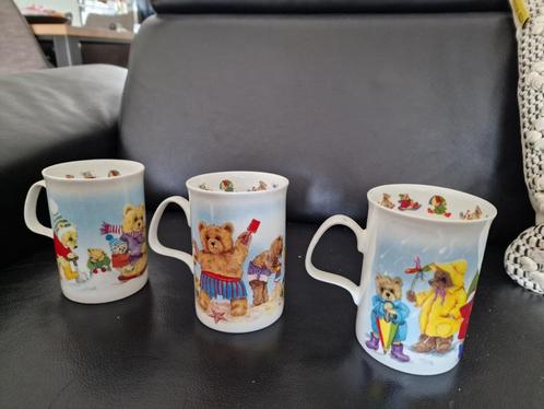 3x Playtime Teddy mokken – Royal Norfolk – Engeland, Antiek en Kunst, Antiek | Servies los, Ophalen