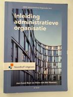 Inleiding administratieve organisatie, HBO ACCOUNTANCY, Ophalen of Verzenden, Zo goed als nieuw