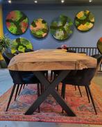 Boomstamtafel - Uniek stuk van 4 meter, 100 tot 150 cm, Vijf personen of meer, Ophalen, Overige houtsoorten