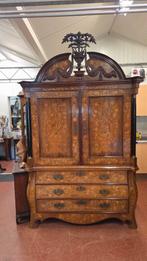 Geheel intarsia ingelegd Hollands kabinet, Antiek en Kunst, Ophalen