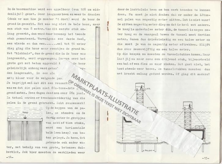 Amsterdam: Onze IJ-Tunnel- Pubicatie v.d. Jeugd 1968, Boeken, Geschiedenis | Stad en Regio, Gelezen, Ophalen