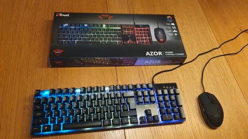 QWERTY GXT Trust gaming combo ZGAN, Computers en Software, Toetsenborden, Zo goed als nieuw, Ophalen of Verzenden