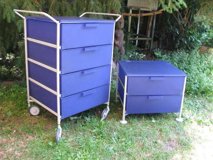 2 KARTELL CONTAINERS/KASTEN CITTERIO KUNSTSTOF DESIGN, Huis en Inrichting, Kasten | Ladekasten, Gebruikt, Minder dan 100 cm, 25 tot 50 cm