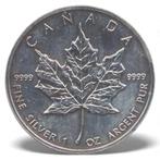 Canada 1 ounce zilver 1991 Maple leaf, Ophalen of Verzenden, Zilver