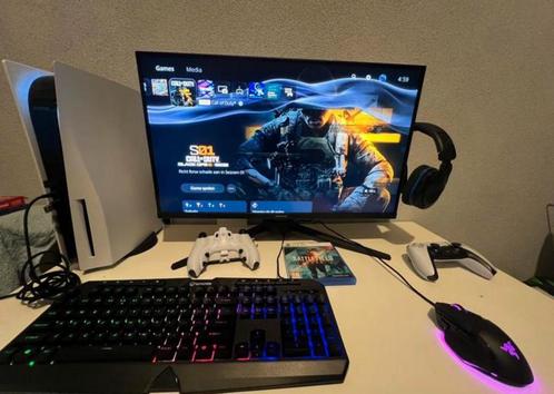 Hele setup te koop!, Spelcomputers en Games, Spelcomputers | Sony PlayStation 5, Zo goed als nieuw, Verzenden