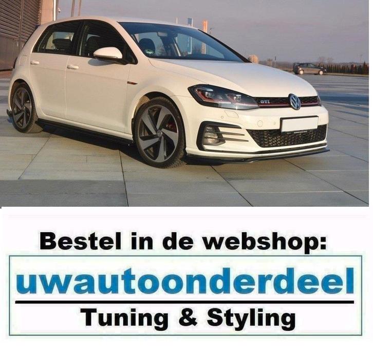 Maxton Spoiler Lip Splitter Geschikt Voor Vw Golf 7 GTI Face, Auto diversen, Tuning en Styling, Ophalen of Verzenden