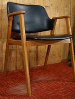 Retro Danish Erik Kirkegaard Design brutalist desk chair Art, Ophalen, Gebruikt, Zwart, Bureaustoel