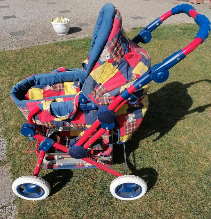 Vrolijke poppenwagen, Kinderen en Baby's, Buggy's, Zo goed als nieuw, Ophalen