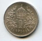 Oostenrijk 1  Corona 1914 Mooi Exemplaar !, Verzenden, Oostenrijk, Zilver