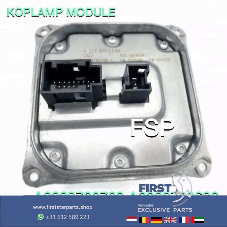 A2228700789 Mercedes LED Koplamp module C E CLS S GLE Vito K, Auto-onderdelen, Verlichting, Mercedes-Benz, Gebruikt, Ophalen of Verzenden