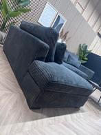 ZGAN XL Ribstof Hoekbank - Antraciet - Pocketvering/312x230, Ophalen, Hoekbank, 300 cm of meer, Zo goed als nieuw