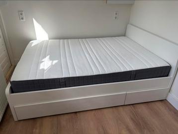 Tweepersoonsbed ASKVOLL + lattenbodem + laden + matras 190 beschikbaar voor biedingen