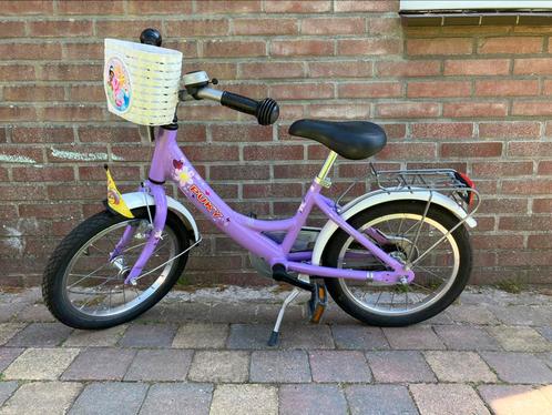 Puky meisjesfiets lila 18 inch, Fietsen en Brommers, Fietsen | Meisjes, Gebruikt, 18 inch, Handrem, Ophalen
