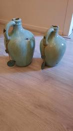 2 vazen mint groen, Ophalen, Zo goed als nieuw, Groen, Minder dan 50 cm