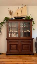 Kast vintage buffet vitrine servies, Antiek en Kunst, Ophalen