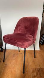 2x fluwelen eetkamerstoelen | modern & comfortabel, Twee, Ophalen of Verzenden, Zo goed als nieuw, Metaal