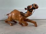 Lederen beeldje, kameel, Ophalen of Verzenden, Zo goed als nieuw, Beeldje of Figuurtje
