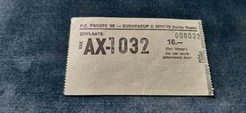 F.C. Twente kaart, FC Twente Ticket, Europacup, Voetbalkaart beschikbaar voor biedingen