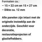 8 stuks antieke glazen dakpannen 1900, Doe-het-zelf en Verbouw, Ophalen of Verzenden, Minder dan 40 cm, Doos, Minder dan 35 cm