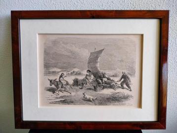 Div. China Hongkong Gravure Opium Wagen Zeil Rechtbank 1860 beschikbaar voor biedingen