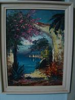 Mediterraans olieverf schilderij, Antiek en Kunst, Ophalen