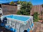 Intex rechthoekig zwembad 300x175x80 cm, met trap en pomp, Tuin en Terras, Zwembad-toebehoren, Ophalen, Zo goed als nieuw