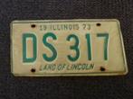 Kentekenplaat licenseplate Illinois 1973 2 USA, Verzenden, Gebruikt, Auto's