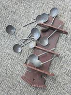 Antieke Lepelrek met Lepels, Ophalen of Verzenden