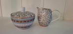 Pip Studio Floral Melkkan en Suikerpot Khaki, Huis en Inrichting, Keuken | Servies, Overige typen, Ophalen of Verzenden, Zo goed als nieuw