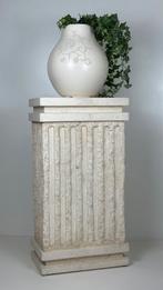 Vintage grote Romeinse zuil /pilaar beige crème plantentafel, Huis en Inrichting, Woonaccessoires | Zuilen en Pilaren, Ophalen
