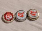 Stiegl Bier Kroonkurken - 3 stuks, Verzamelen, Biermerken, Ophalen of Verzenden, Gebruikt, Flesje(s), Overige merken