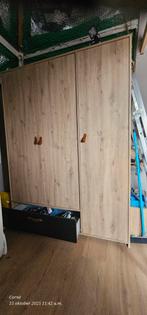 Grote kledingkast met lades en planken, Ophalen, Gebruikt, 200 cm of meer, 150 tot 200 cm