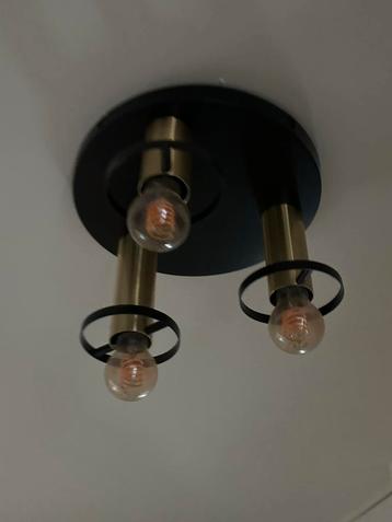 Plafond lamp zwart goud lucide anaka beschikbaar voor biedingen