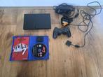 Playstation 2 slim, Ophalen, Gebruikt, Zwart, Met games
