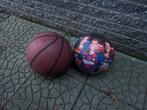 Twee ballen: basketbal en voetbal, Ophalen of Verzenden, Gebruikt, Bal