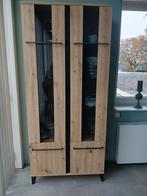 Vitrinekast/hout/metaal, Ophalen, Met deur(en), 50 tot 100 cm, Zo goed als nieuw