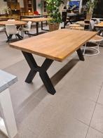 Nieuwe eettafel mangohout 200x100cm kruispoot €300, Ophalen, ., Nieuw, .