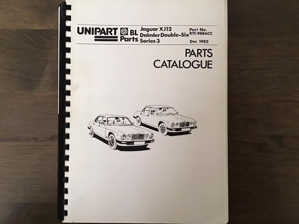 Onderdelenboek Jaguar XJ 12, Verzenden, Zo goed als nieuw, Overige merken