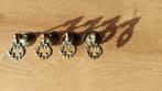 Dressoir knoppen messing 4st, Antiek en Kunst, Ophalen of Verzenden, Koper
