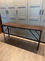 Metalen sidetable, Huis en Inrichting, Gebruikt, Ophalen of Verzenden, Industrieel, Rechthoekig