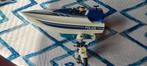 Playmobil politie boot, popjes en motor politie, Ophalen of Verzenden, Gebruikt