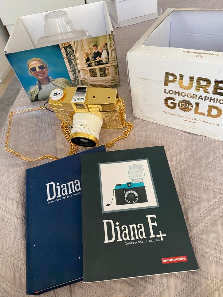 Lomographic Gold Diana F+ - Nieuw in doos!, Audio, Tv en Foto, Fotocamera's Analoog, Nieuw, Compact, Overige Merken, Ophalen of Verzenden