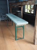 Kleine Inklapbare Tuinbankje/Kinderbankje, Ophalen, Gebruikt, Metaal