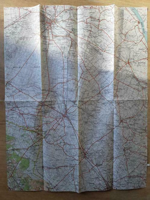 046O  / Vierlingsbeek -Cleve Kleef Stafkaart uit 1939, Boeken, Atlassen en Landkaarten, Zo goed als nieuw, Landkaart, Nederland