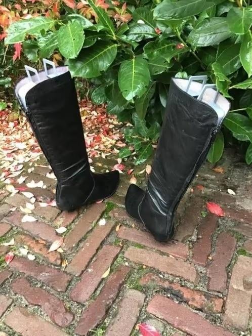 VINTAGE LAARZEN MT 36 ZWART, NU GEEN VERZENDKOSTEN PER POST, Hoge laarzen, Zwart, Ophalen of Verzenden, Zo goed als nieuw