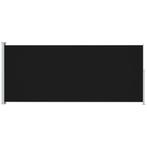Tuinscherm uittrekbaar 180x500 cm zwart gratis bezorgd, Tuin en Terras, Tuinschermen, Nieuw, 200 cm of meer, Staal, Ophalen of Verzenden