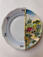 Vintage Kintsugi wandbord, Antiek en Kunst, Ophalen of Verzenden