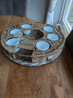 Riviera Maison rattan schaal, Ophalen, Zo goed als nieuw, Rond, Glas