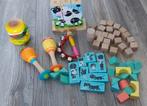 Set houten speelgoed, blokken, puzzel, instrumenten, Ophalen of Verzenden, Gebruikt, Overige typen